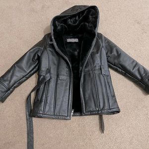 Wilson’s Black Leather Coat